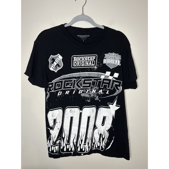 Rockstar Original Black Graphic T Shirt Short Sleeve Men’s Small #1346 - Picture 1 of 3